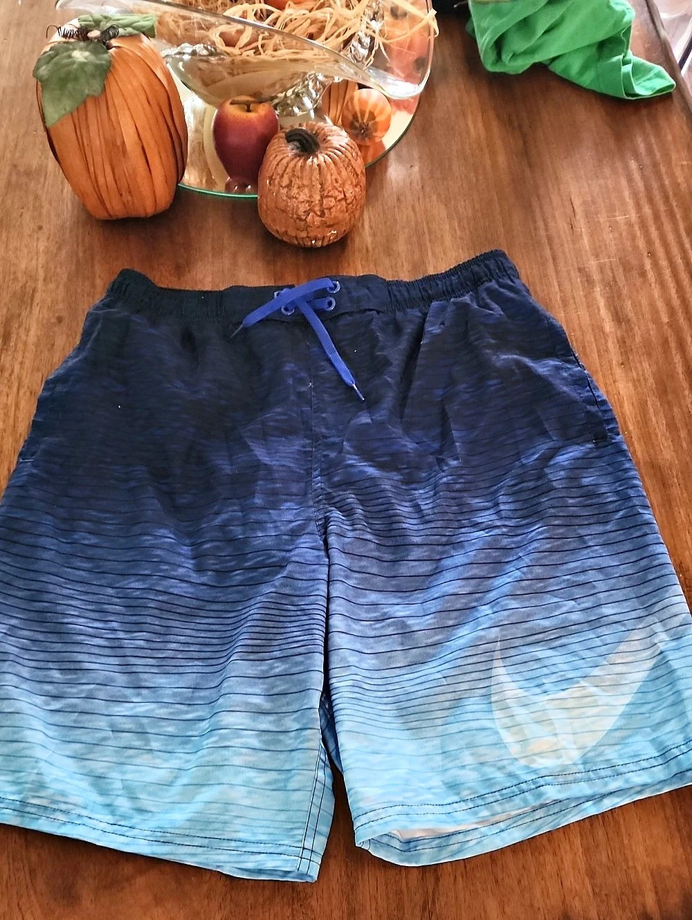 Nike Digi Swoosh Ombre Lap Volley Short Men's Blue Swim Trunks Large